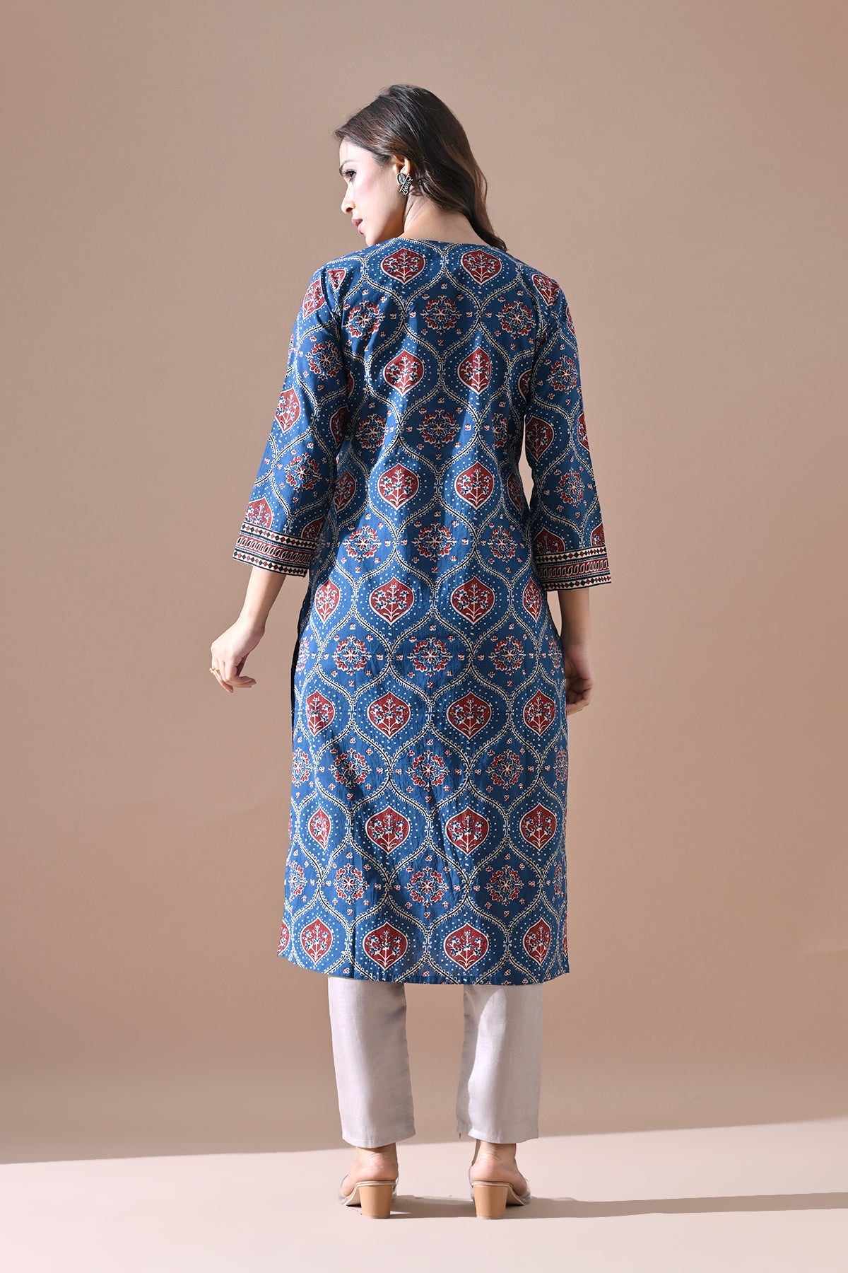 Blue Printed Kurta