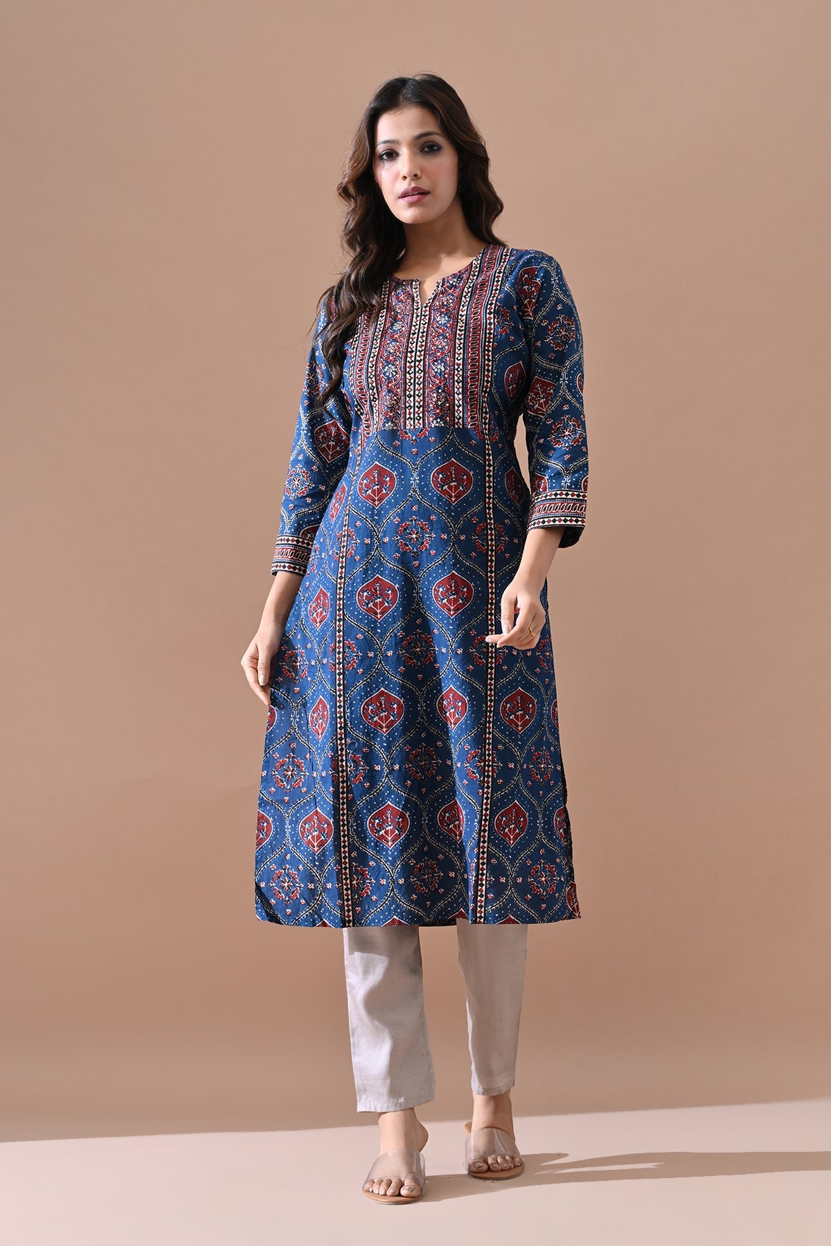 Blue Printed Kurta